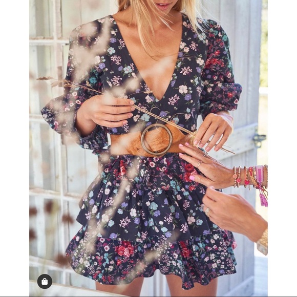 LoveShackFancy Paris Dress in Multi size 4 - Picture 9 of 9